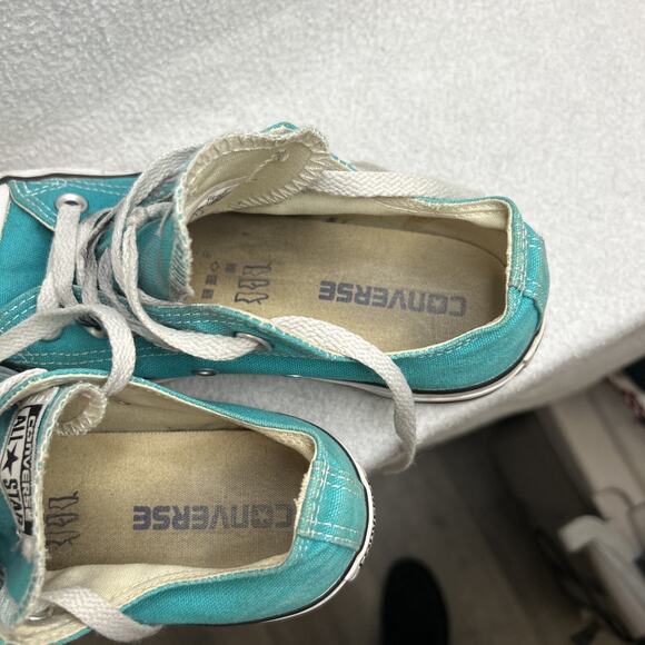 Converse Chuck Taylor All Star Low Canvas Sneakers Teal Blue Mens 4 Women’s 6 - Picture 5 of 10
